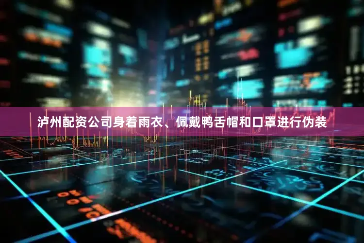 泸州配资公司身着雨衣、佩戴鸭舌帽和口罩进行伪装