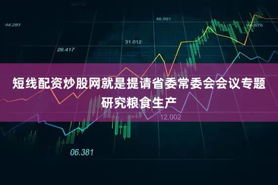 短线配资炒股网就是提请省委常委会会议专题研究粮食生产